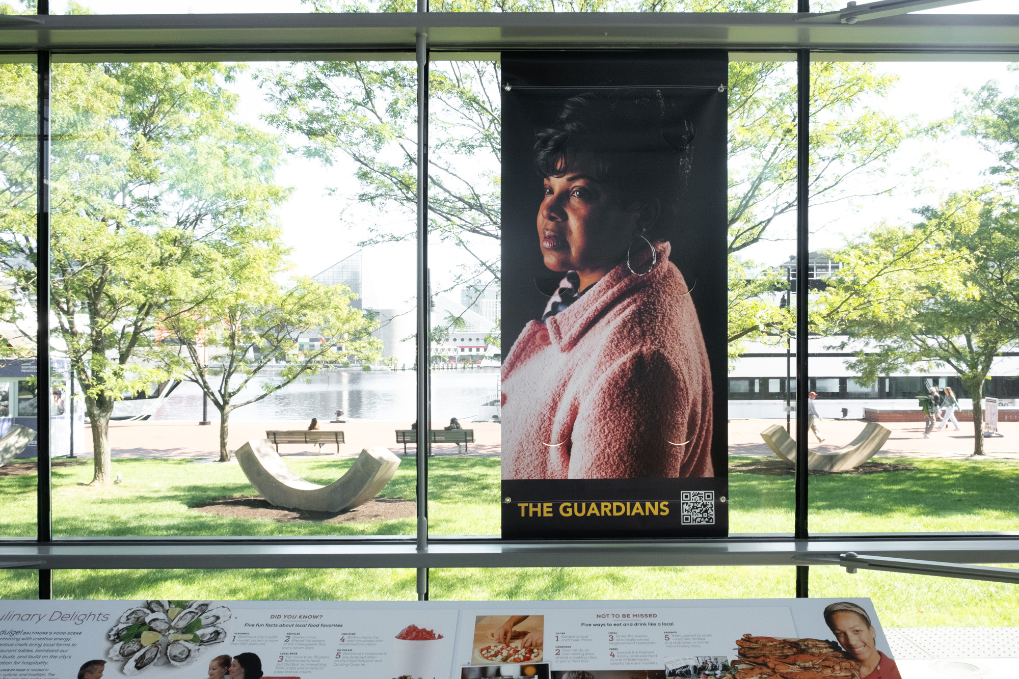 Guardians Banners Displayed in Baltimore Visitor Center