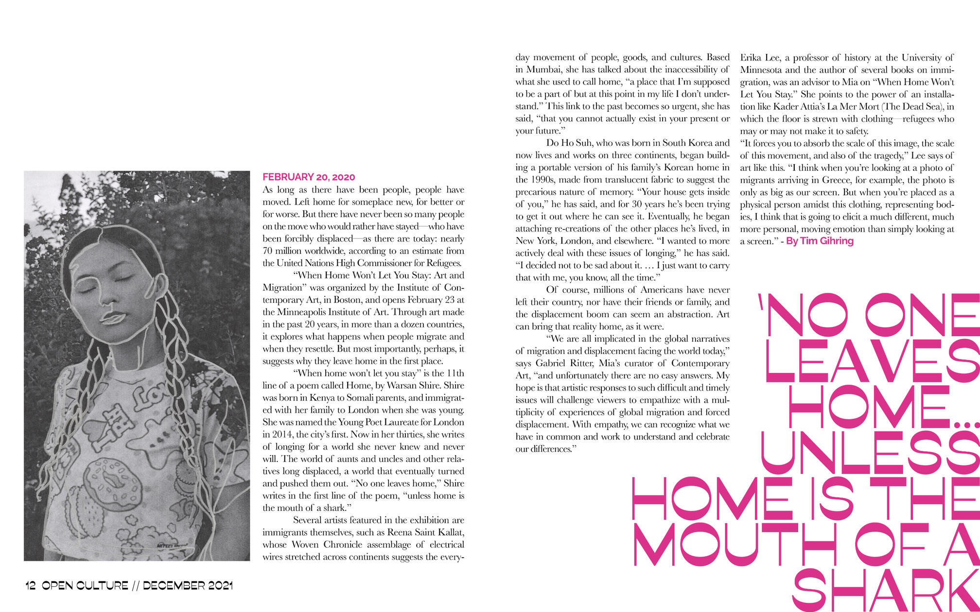 Publication Spread for Headline Story